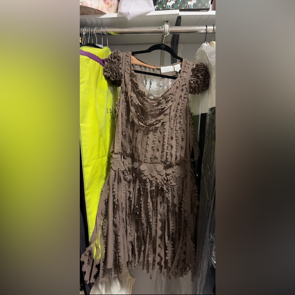 Byron Lars Fringe Mini Dress